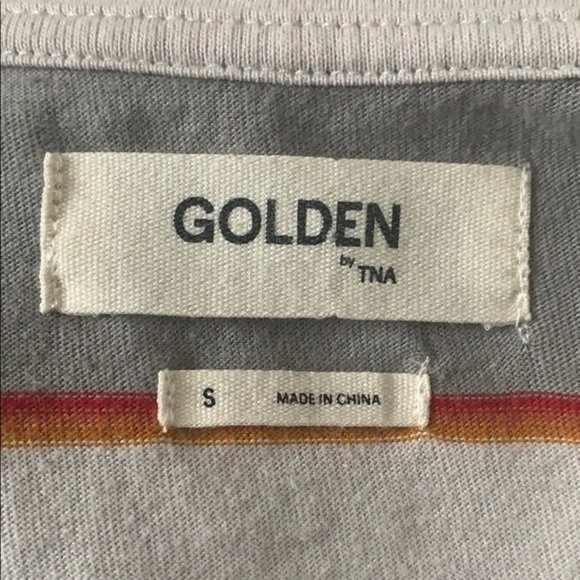 NWOT Golden by TNA striped tshirt short sleeves - Picture 2 of 4